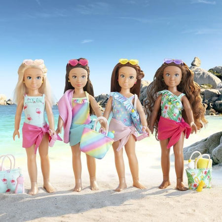 Box Zoé in spiaggia COROLLE GIRLS - bambola manichino - 5 accessori - 28 cm - A partire da 4 anni