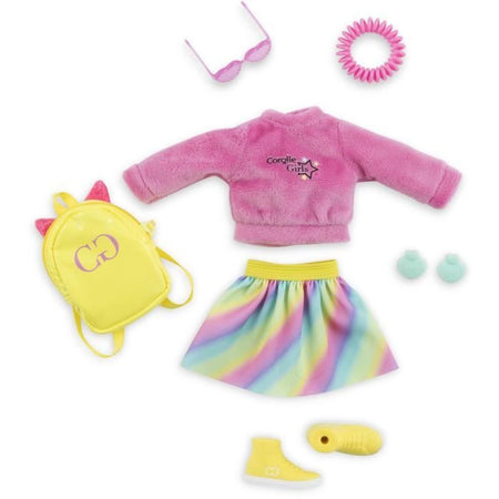 Accessori per bambole - COROLLE - Camerino neon - Per bambola manichino da 28 cm - 7 accessori - Dai 4 anni in su