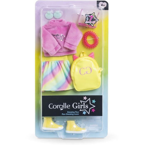 Accessori per bambole - COROLLE - Camerino neon - Per bambola manichino da 28 cm - 7 accessori - Dai 4 anni in su
