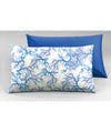 2 federe coppia di federe bifaccia doubleface stampa digitale cotone Made in Italy Corallo Acquarello Blu Bluette