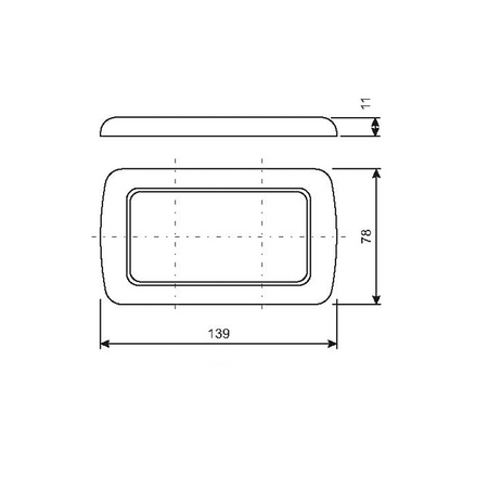 Cornice A Due Moduli Mm.139X78