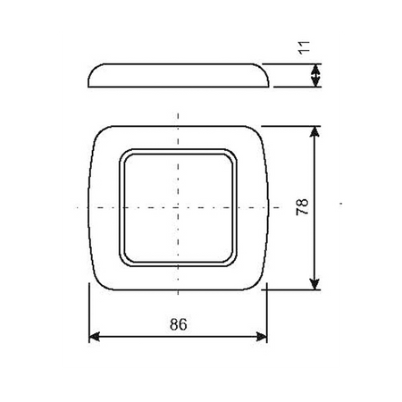 Cornice Ad Un Modulo Mm.86X78