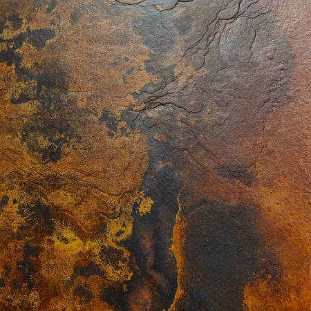 pannello rivoluzionario di Rivestimento interno-esterno in VERA PIETRA CORTEN flessibile 305x122x0,3cm NERO