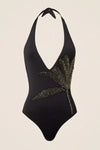 Costume intero con ricamo palma | TWINSET