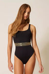 Costume intero con ricamo paillettes | TWINSET