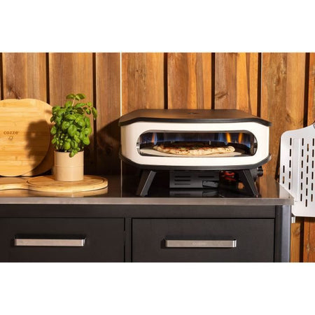 Forno pizza a gas 17 - COZZE - 90426 - Rotativo - Termometro e porta integrati