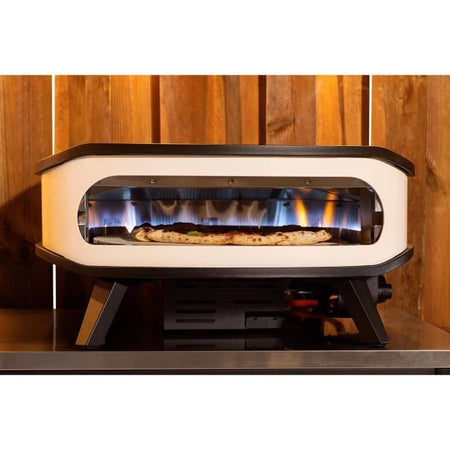 Forno pizza a gas 17 - COZZE - 90426 - Rotativo - Termometro e porta integrati