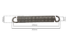 Molla tiller 355mm con gancio aperto a vite spessore 10mm