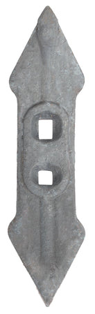 Vomerina reversibile curva 260x70x7mm per ancora estirpatore