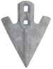 Vomerina sarchiante 200x200mm per ancora estirpatore
