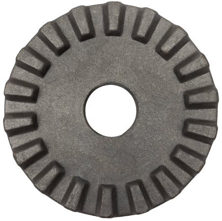 Piastra dentata per ruspa livellatrice Ø 250mm con foro centrale Ø 60mm
