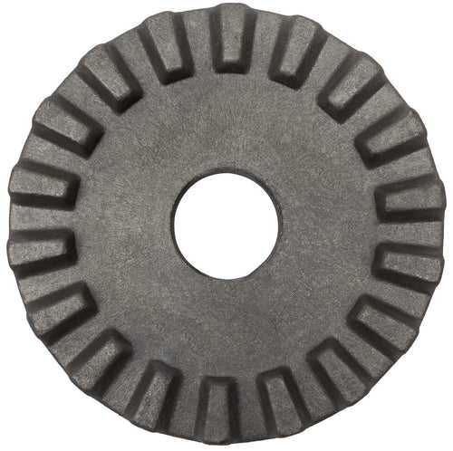 Piastra dentata per ruspa livellatrice Ø 250mm con foro centrale Ø 60mm