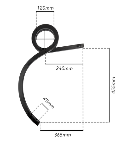 Molla sinistra per coltivatore 25x25mm