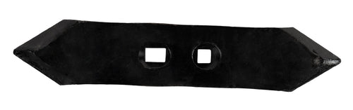 Vomere reversibile per vibrocoltivatore lungo 275mm 2 fori svasati Ø 12,5mm