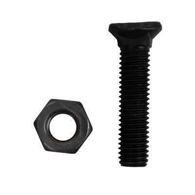 Bullone testa ovale M10x45 con dado confezione da 100 pezzi