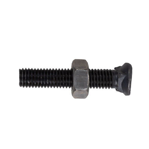 Bullone testa ovale M10x55 con dado confezione da 25 pezzi