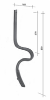 Molla rompitraccia con vomere 32x10mm