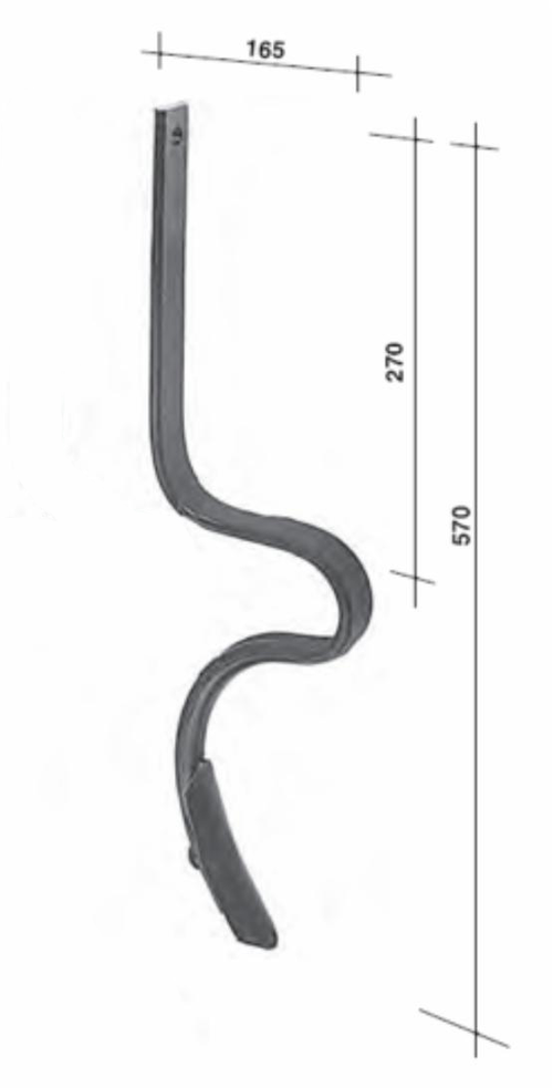 Molla rompitraccia con vomere 32x10mm