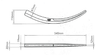Dente per forcone leggero lunghezza 540mm larghezza 47mm