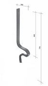 Molla rompitraccia senza vomere 40x10mm