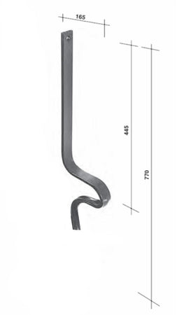 Molla rompitraccia senza vomere 40x10mm