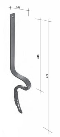 Molla rompitraccia per vibrocoltivatori 40x10mm con vomerina