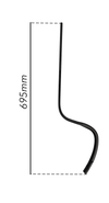 Molla rompitraccia senza vomere 32x10mm 695mm