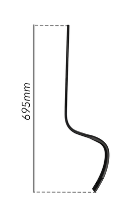 Molla rompitraccia senza vomere 32x10mm 695mm