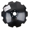 Disco frangizolle dentato base piana Ø 610mm sp.6mm con fori svasati