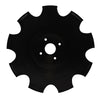 Disco frangizolle a base piana con ø 460mm spessore 5mm e foro centrale di 61mm