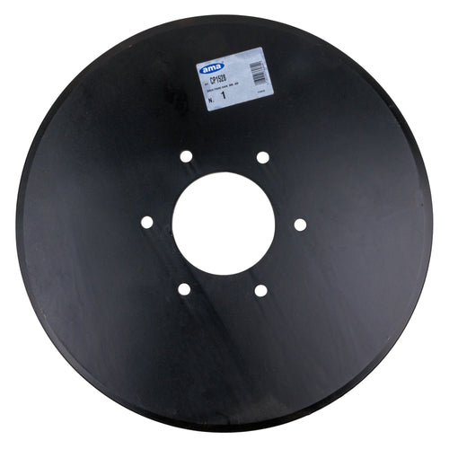 Disco piano liscio Ø 450mm sp.6mm con fori cilindrici