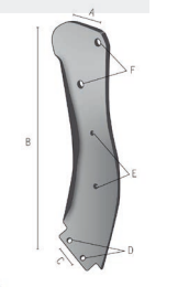 Ancora ripuntatore curva destra per copriancora 1 foro