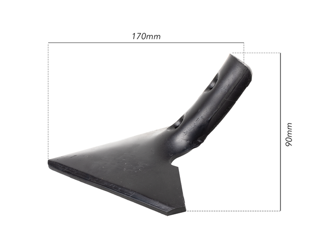 Vomere lancio piatto 150X6/45 per molle per vibrocoltivatori