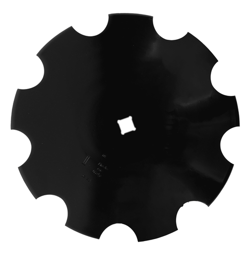 Disco frangizolle dentato con Ø 510mm spessore 3,5mm e foro quadrato di 31mm