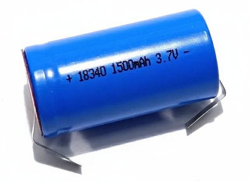 BATTERIA 1500 mAH CR123A LC16340 LITIO LAMELLA SALDARE 3,7V RICARICABILE