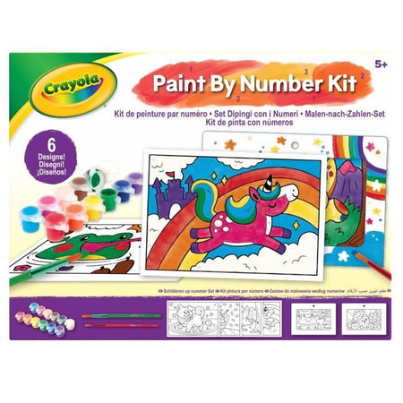 Kit di pittura con i numeri CRAYOLA - 6 modelli per dipingere - Dai 5 anni in su