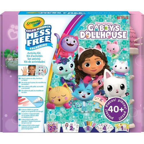 Colorazione - CRAYOLA - Kit di attività Color Wonder Casa delle bambole di Gabby - Scatola di attività colorata! bambini di 3 anni