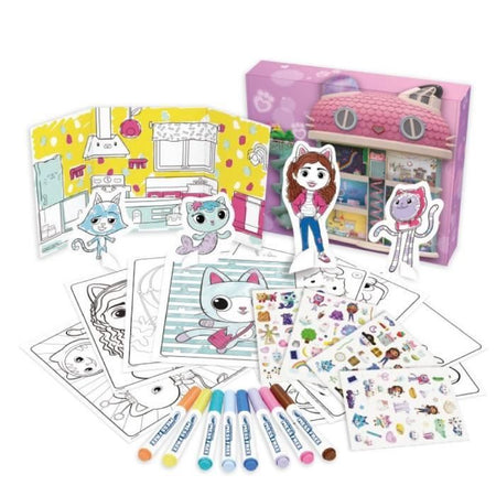 Colorazione - CRAYOLA - Kit di attività Color Wonder Casa delle bambole di Gabby - Scatola di attività colorata! bambini di 3 anni
