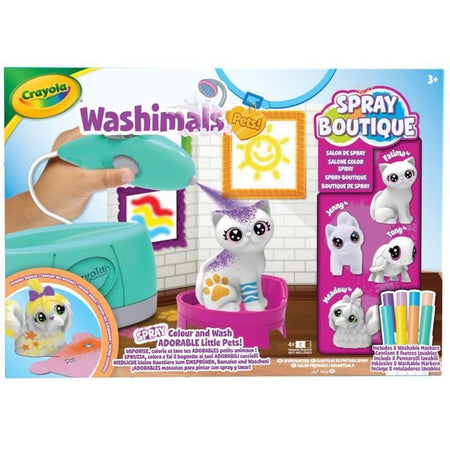 Colorazione - CRAYOLA - Washimals Spray Boutique - Spruzza e colora i tuoi animali! bambini di 3 anni