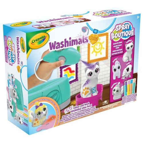 Colorazione - CRAYOLA - Washimals Spray Boutique - Spruzza e colora i tuoi animali! bambini di 3 anni