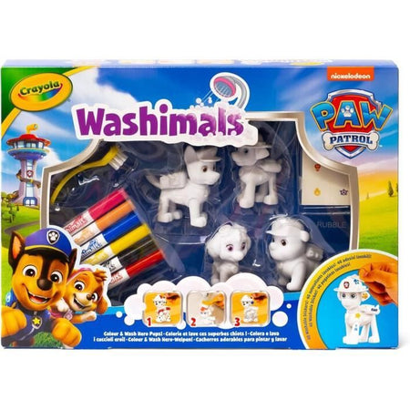 Washimals - I miei animali da colorare - CRAYOLA - 4 animali Paw Patrol - Dai 3 anni in su