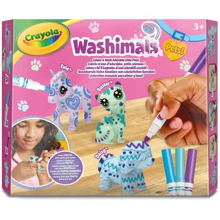Gioco creativo - CRAYOLA - Washimals - Set di 3 animali pastello - Età 3 anni in su - Misto