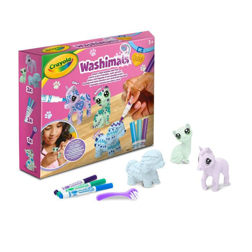 Gioco creativo - CRAYOLA - Washimals - Set di 3 animali pastello - Età 3 anni in su - Misto