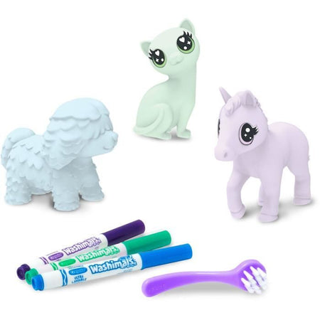 Gioco creativo - CRAYOLA - Washimals - Set di 3 animali pastello - Età 3 anni in su - Misto