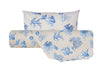 Set Copripiumino federe parure Copripiumino Stampa Digitale Cotone Made in Italy CORALLO BLU