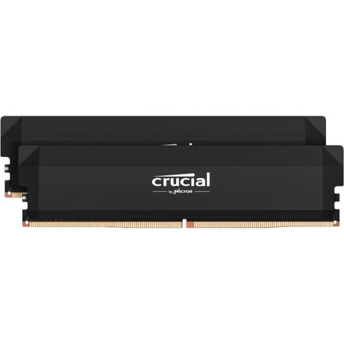 Memoria RAM CRUCIAL DDR5 PRO - Overclocking Edition - Kit da 64 GB (2 x 32 GB) - 6000 MT/s - CL40 - UDIMM - Nero