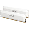 Memoria RAM CRUCIAL DDR5 PRO - Overclocking Edition - Kit 64 GB (2 x 32 GB) - 6000 MT/s - CL40 - UDIMM - Bianco