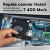 SSD interno per giochi Crucial T500 SSD PCIe Gen4 NVMe M.2 da 2 TB, fino a 7200 MB/s, disco rigido SSD - CT2000T500SSD8