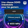 Memoria RAM - CRUCIAL - DDR5 PRO Overclocking - Kit da 32 GB (2x16 GB) - 6400 MT/s - CL38 - Dissipatore di calore - CP2K16G64C38U5W