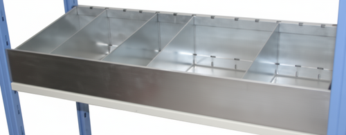 Cassettiera metallica a 4 separatori 91x60 cm ZINCATA